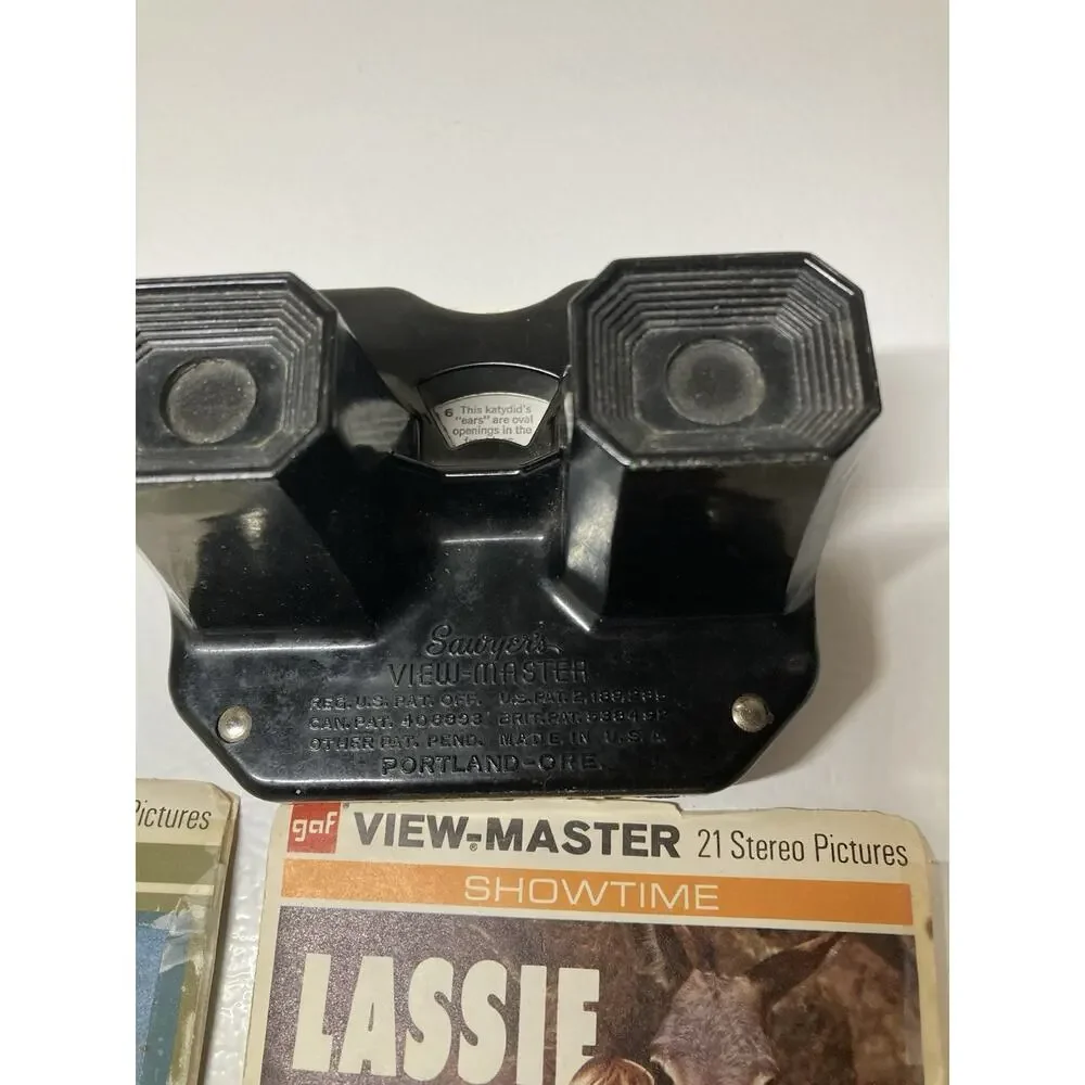 View-Master Vintage 1950 Viewer w/ Bible Story & Many Packages Of Reels Sleeves